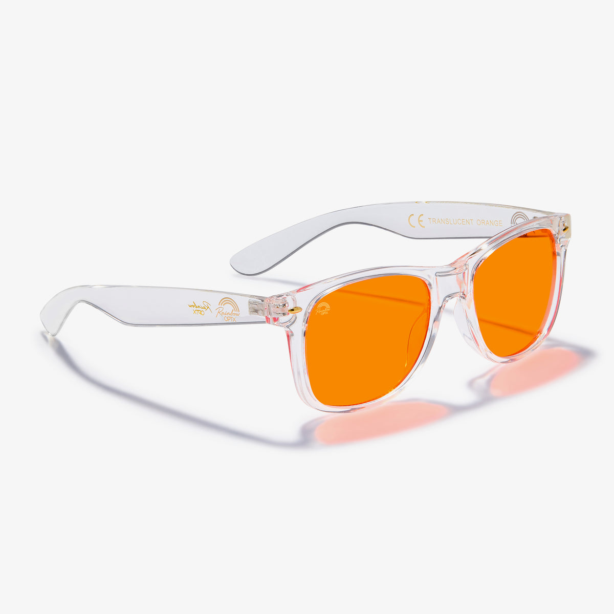 Rainbow OPTX‎ Translucent Orange Sunglasses RO-TR-RE-  main image 3