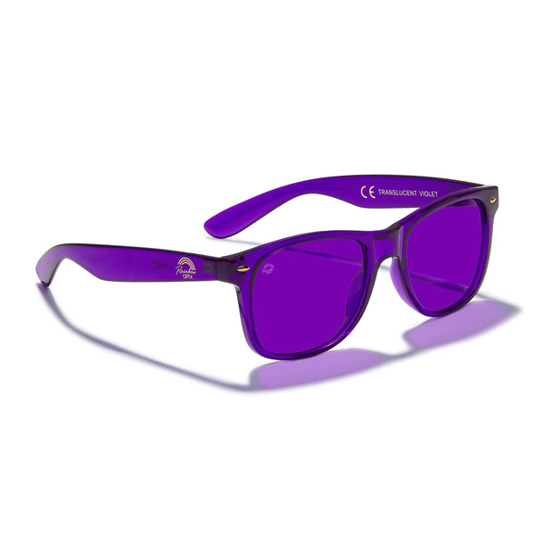 Rainbow OPTX Violet Sunglasses Translucent Frames Men & Women
