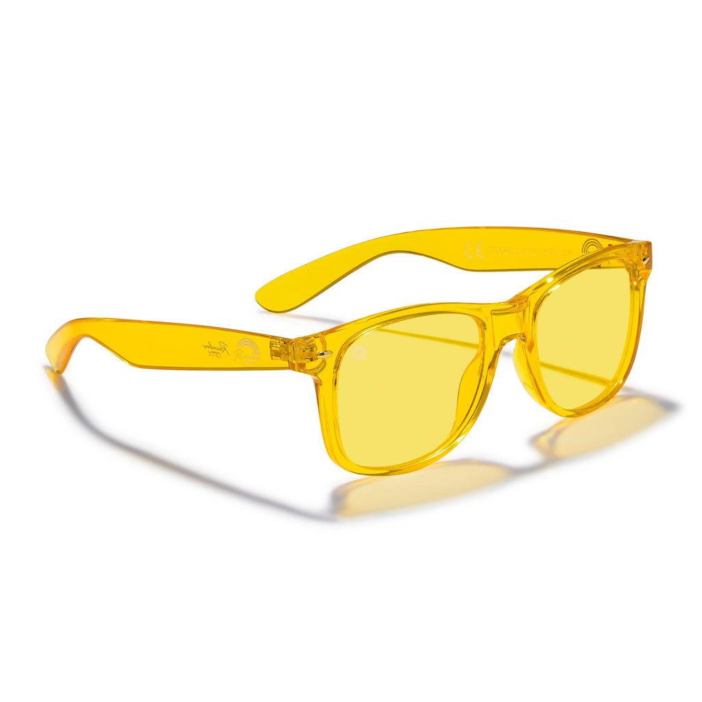 Rainbow OPTX Yellow Sunglasses Translucent Frames Men & Women