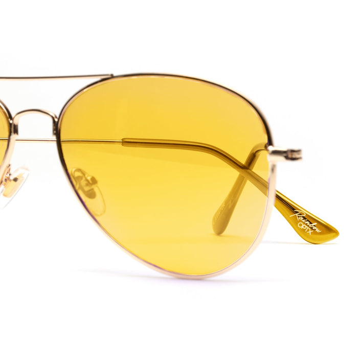 Aviator - Yellow - Rainbow OPTX™
